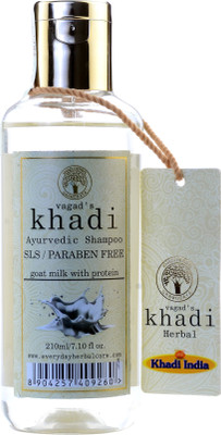 

Vagad's Khadi Goat Milk With Protein Shampoo S.L.S And Paraben Free(210 ml)