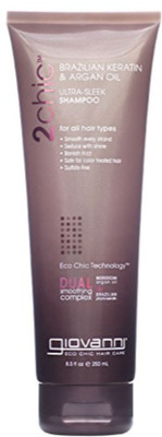 

Giovanni 2chic Brazilian Keratin and Argan Oil Ultra-Sleek Shampoo, 8.5 Fluid Ounce(250 ml)