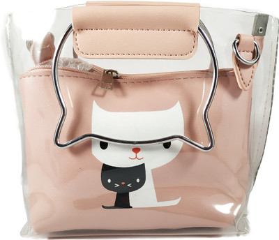 

SB Girls Casual, Sports, Evening/Party Pink Silicon Sling Bag