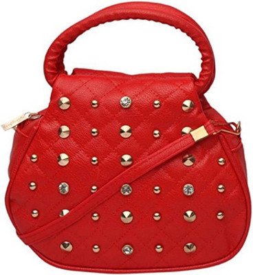 

AL Noone Star Women Evening/Party Red PU Sling Bag