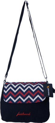 

Fastrack Women Casual Black Canvas Sling Bag