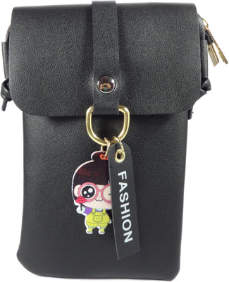 

SB Girls Casual Black PU Sling Bag
