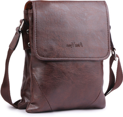 

AlexVyan Men & Women Formal, Casual, Evening/Party Brown Genuine Leather Sling Bag