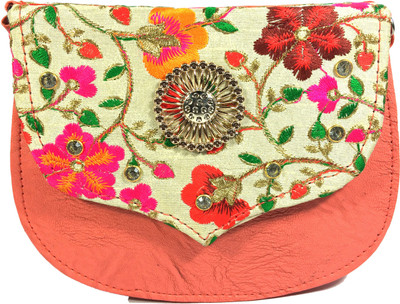 

VeePlay Women Casual, Evening/Party Pink, Multicolor PU Sling Bag, Multicolor;pink