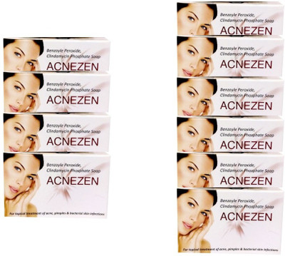 

Acnezen Pimples and Anti Bacterial Skin Infection Soap (4 +6)(1000 g, Pack of 10)