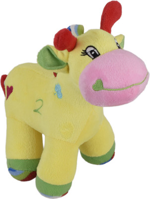

Ultra Colourful Baby Giraffe Soft Toy With Sound - 9 inch(Yellow)