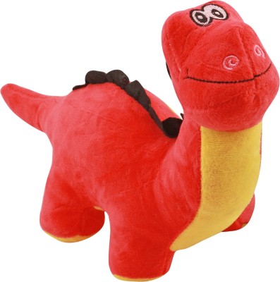 

Miss & Chief Cute Dinosaur Plush Toy | Cartoon Dino stuffed Toys | Cute Animal Stuff Plush Toys | Best Gift For Kids - 20 cm(Red)