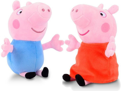 

Aparnas PEPPA PIG AND GEORGE 8" PLUSH SET - 2 PCS SET - 20 cm(White;Black;Red;Blue; Yellow; Multicolor)