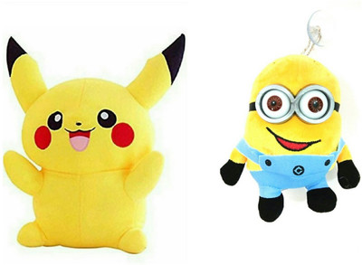 

soniya Enterprises Pikachu and Minion - 25 cm(medium)