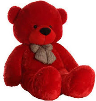 RVA 3 Feet Huggable Teddy Bear With Neck Bow ( Red ) - 91 cm(Red)