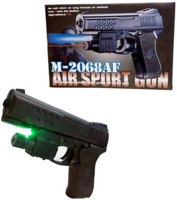 

KENZAI Pack of 2 Air Sports Laser Gun With 6Mm Bullets (Black) (Black)(Black)