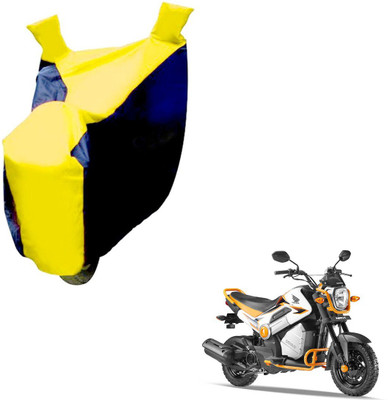 NIKS Two Wheeler Cover for Honda(Black, Yellow)