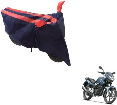 NIKS Two Wheeler Cover for Suzuki(GS 150R, Black, Orange)
