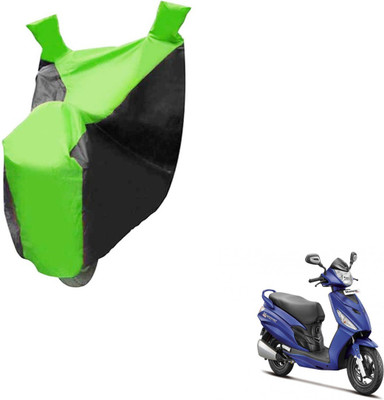 NIKS Two Wheeler Cover for Hero(Maestro Edge, Black, Green)