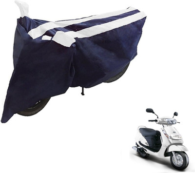 NIKS Two Wheeler Cover for Mahindra(Duro DZ, Black, White)