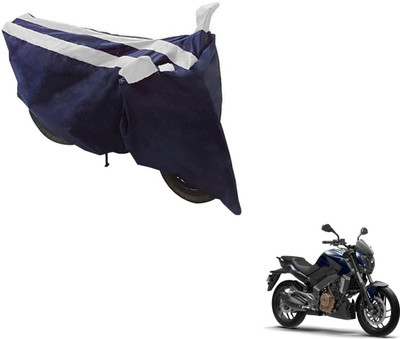 NIKS Two Wheeler Cover for Bajaj(Dominar, Black, Silver)