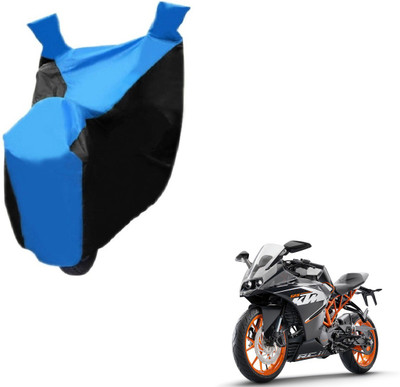 NIKS Two Wheeler Cover for KTM(RC 390, Black, Blue)
