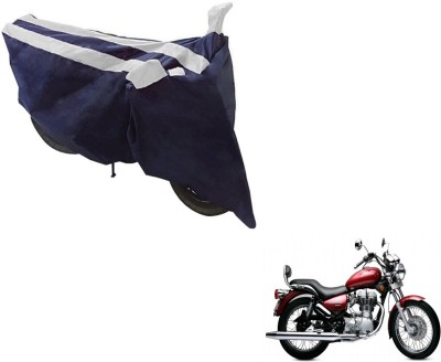 NIKS Two Wheeler Cover for Royal Enfield(Twin spark, Black, Silver)