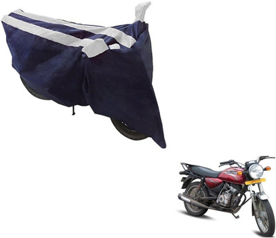 NIKS Two Wheeler Cover for Bajaj(Boxer, Black, Silver)