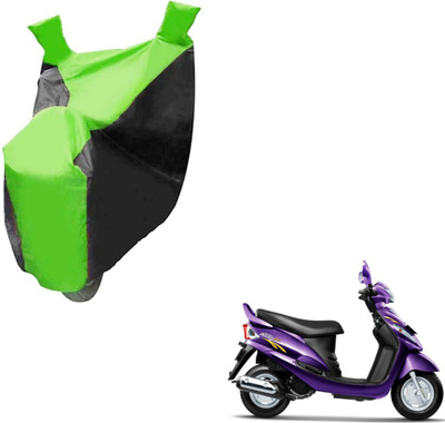 NIKS Two Wheeler Cover for Mahindra(Rodeo RZ, Black, Green)