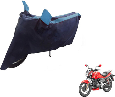 NIKS Two Wheeler Cover for Hero(Sport, Black, Blue)