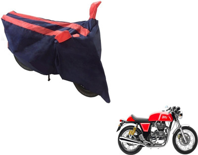 NIKS Two Wheeler Cover for Royal Enfield(Continental GT, Black, Orange)