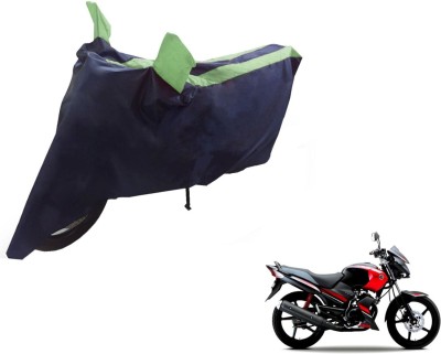 NIKS Two Wheeler Cover for Yamaha(Gladiator, Black, Green)