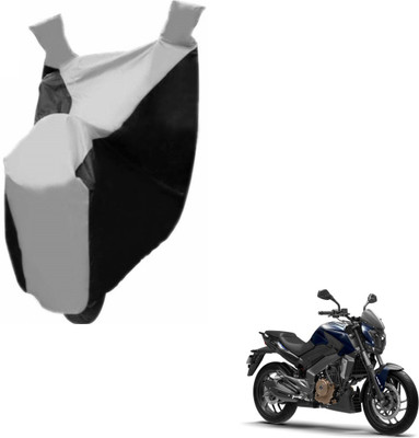 NIKS Two Wheeler Cover for Bajaj(Dominar, Black, Silver)