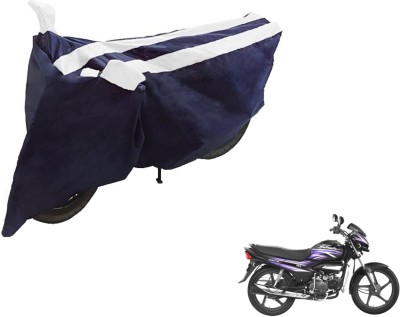 NIKS Two Wheeler Cover for Hero(Super Splendor, Black, White)