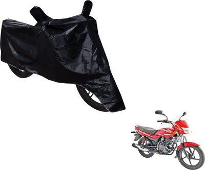 NIKS Two Wheeler Cover for Bajaj(Platina 100 DTS-i, Black)