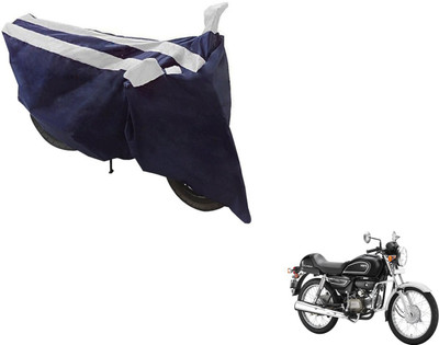 NIKS Two Wheeler Cover for Hero(Splendor Pro Classic, Black, Silver)