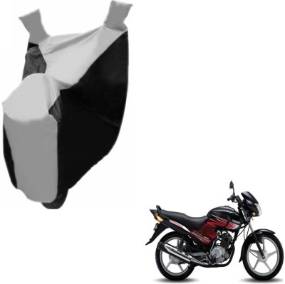 NIKS Two Wheeler Cover for Yamaha(YBR 125, Black, Silver)