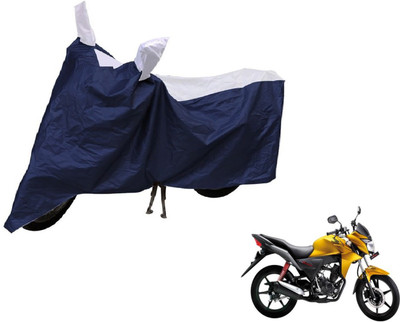 Auto Hub Two Wheeler Cover for Honda(CB Twister, Blue, Silver)