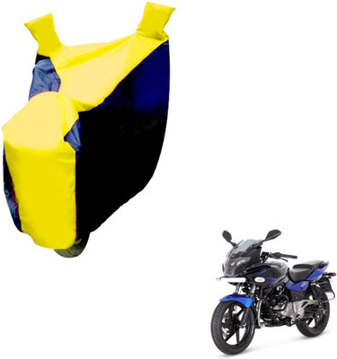 NIKS Two Wheeler Cover for Bajaj(Pulsar, Black, Yellow)