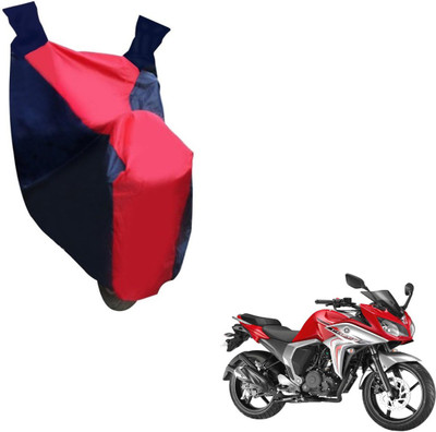 NIKS Two Wheeler Cover for Yamaha(Fazer, Black, Red)