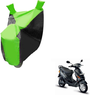 NIKS Two Wheeler Cover for Hero(E Sprint, Black, Green)
