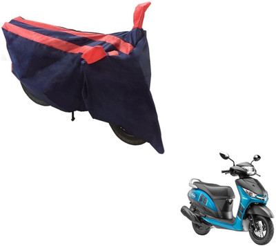 NIKS Two Wheeler Cover for Yamaha(Alpha, Black, Orange)