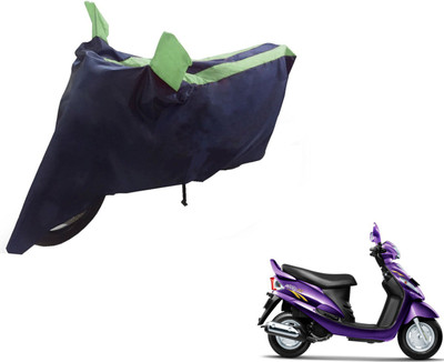 NIKS Two Wheeler Cover for Mahindra(Rodeo RZ, Black, Green)