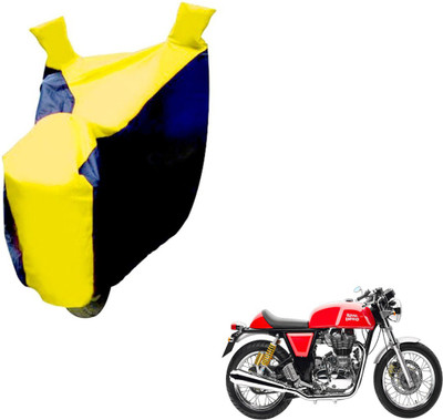 NIKS Two Wheeler Cover for Royal Enfield(Continental GT, Black, Yellow)