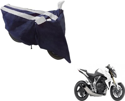 NIKS Two Wheeler Cover for Honda(CB 1000R, Black, Silver)