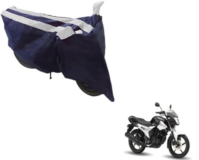 NIKS Two Wheeler Cover for Yamaha(SZ R, Black, Silver)