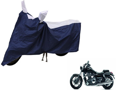 Auto Hub Two Wheeler Cover for Triumph(Blue, Silver)