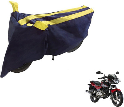 NIKS Two Wheeler Cover for Bajaj(Pulsar 180 DTS-i, Black, Yellow)