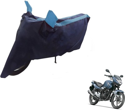 NIKS Two Wheeler Cover for Suzuki(GS 150R, Black, Blue)