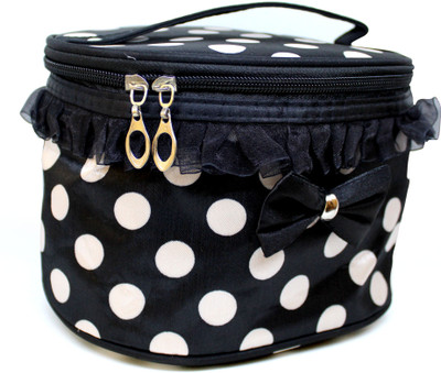 

Tied Ribbons Cosmetic Bag Makeup Organizer for Women Travel Cosmetic Organiser Vanity Box(Multicolor)