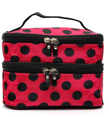 

Tied Ribbons Cosmetic Organizer Bag Vanity Case for Makeup with Compartments Cosmetic Organiser Vanity Box(Multicolor)