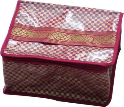 

Shriya Collection Small Makeup Pouch Pink Jama Lace Makeup And Jewellery Vanity Box(Pink)