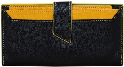 

High Valley Fashion Women Black, Yellow Artificial Leather Wallet(4 Card Slots)