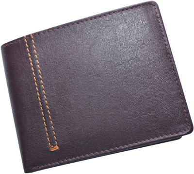 

CUT THE CHASE Men Brown Genuine Leather Wallet(7 Card Slots)