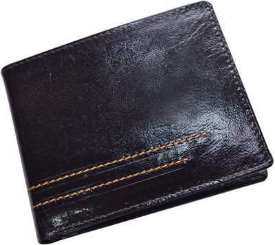 

CUT THE CHASE Men Casual Black Genuine Leather Wallet(6 Card Slots), Brown